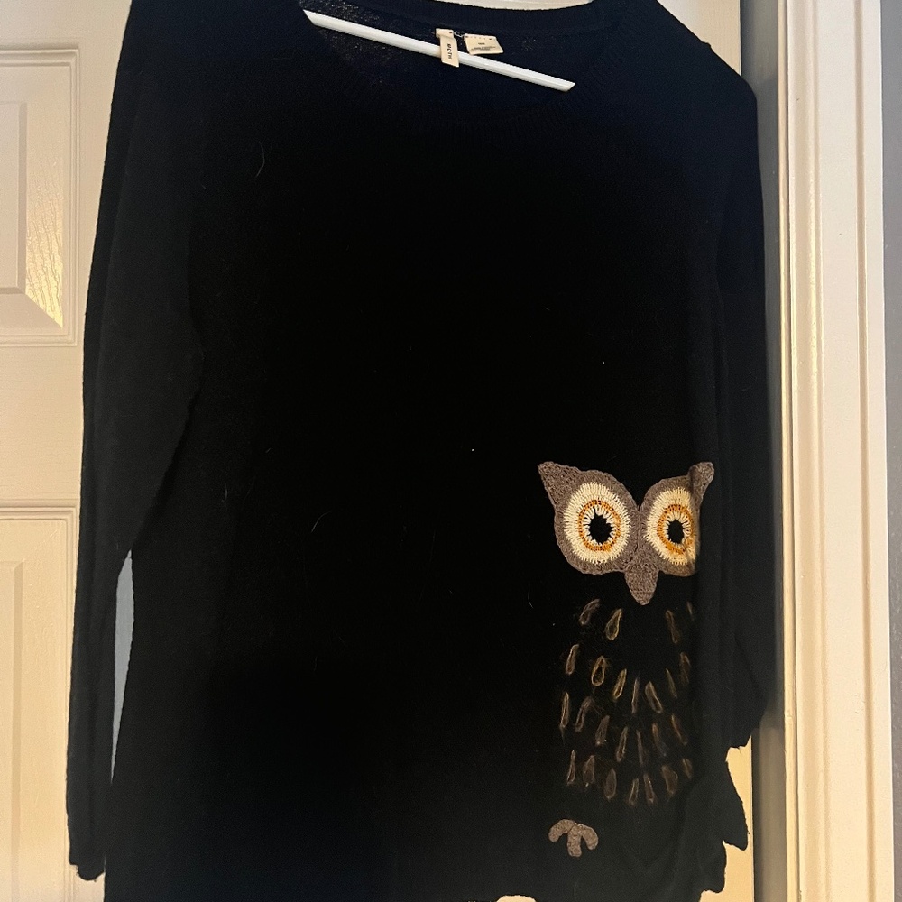 Black Owl Sweater